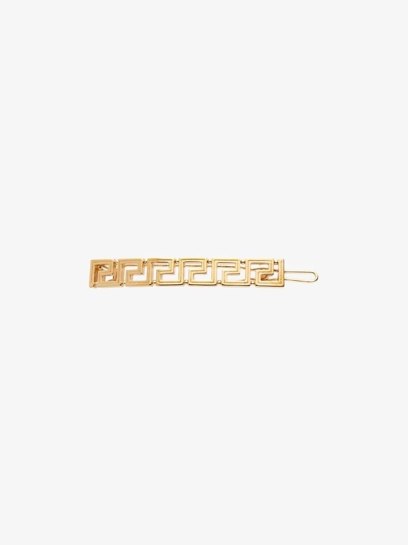 Gold Tone Greca Hair Clip