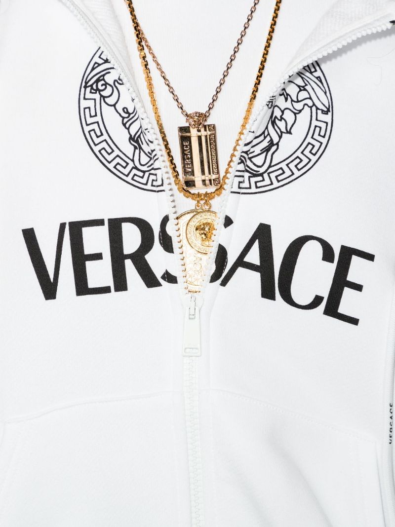 Medusa Greca Border Cotton Hoodie
