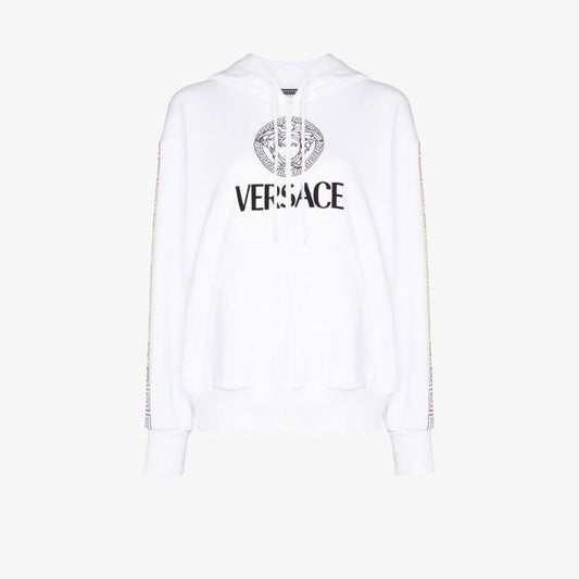 Medusa Greca Border Cotton Hoodie