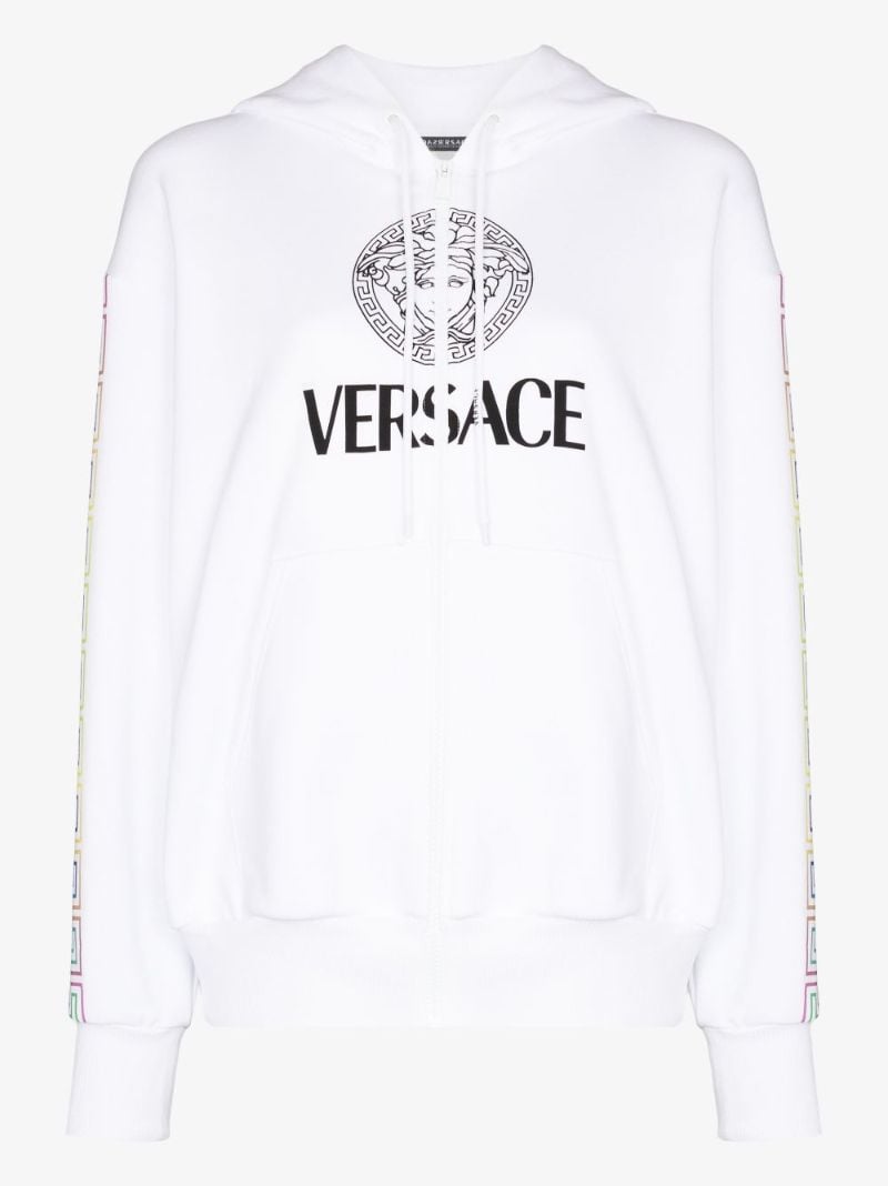 Medusa Greca Border Cotton Hoodie