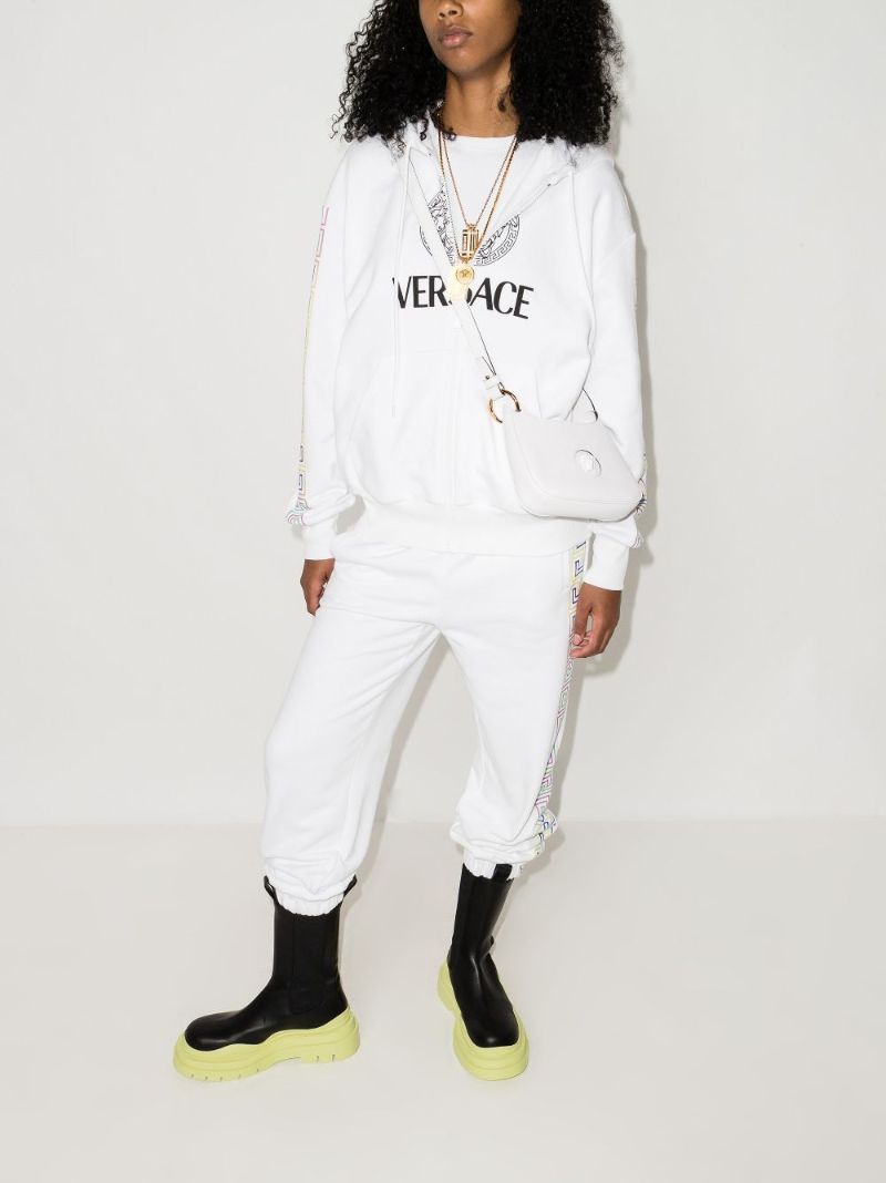 Medusa Greca Border Cotton Hoodie