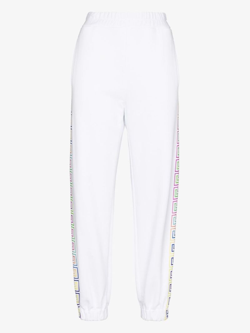 Greca Cotton Track Pants