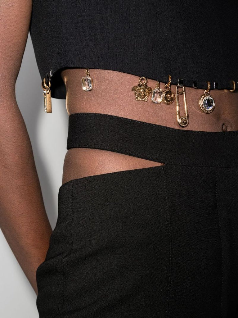 Charm Embellished Bustier Top