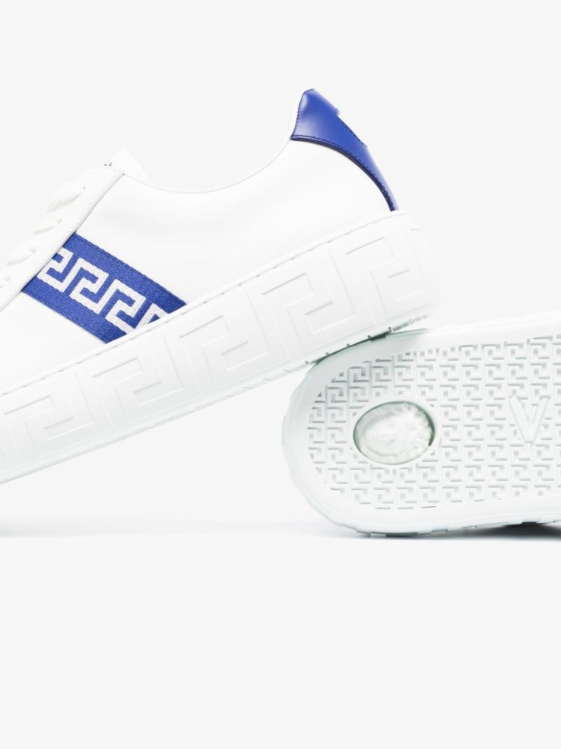 White Greca Leather Sneakers