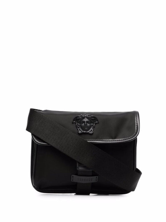 Black Small La Medusa Messenger Bag