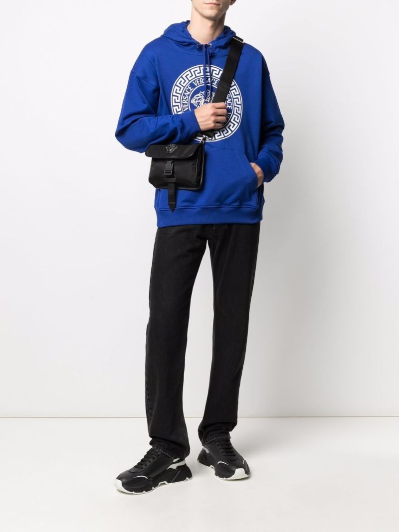 Black Small La Medusa Messenger Bag