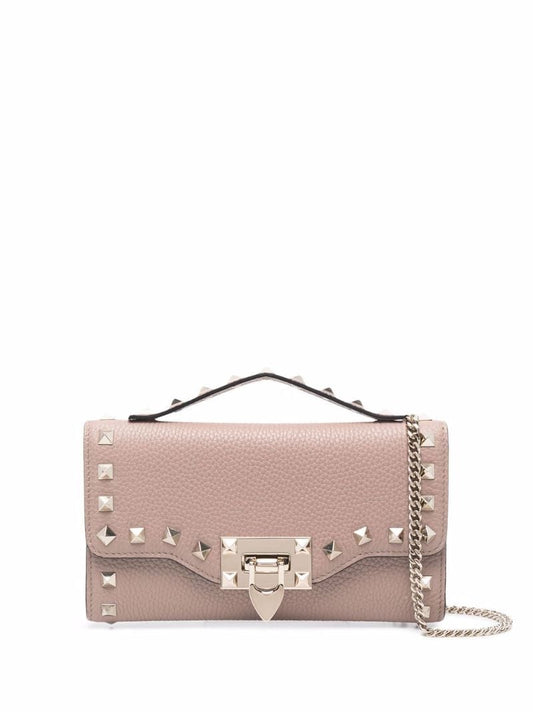 Pink Rockstud Clutch Bag