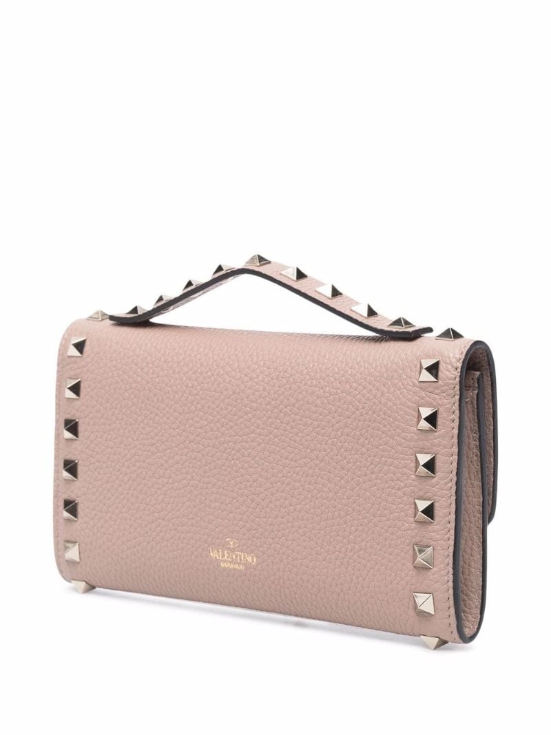 Pink Rockstud Clutch Bag