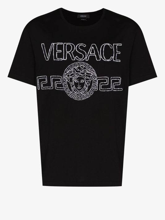 Logo Embroidered Cotton T-shirt