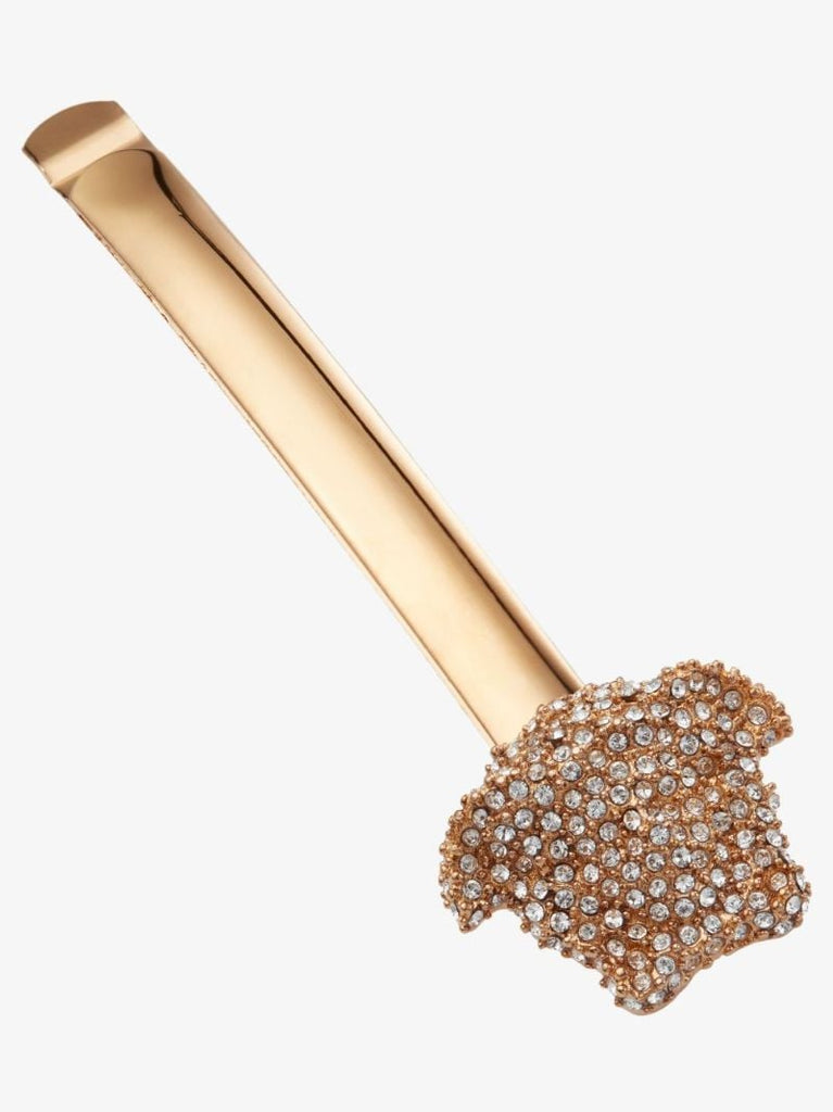 Gold Tone La Medusa Crystal Hair Clip