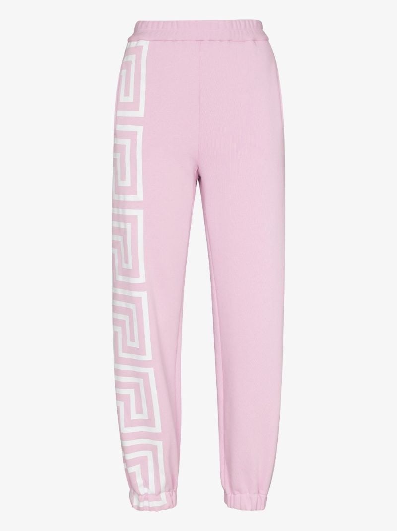 Greca Border Cotton Track Pants