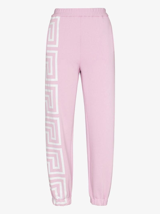 Greca Border Cotton Track Pants