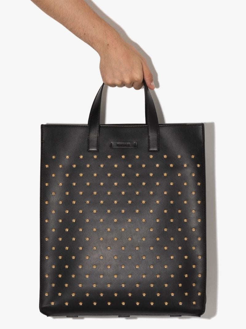 Medusa Head Studded Tote Bag