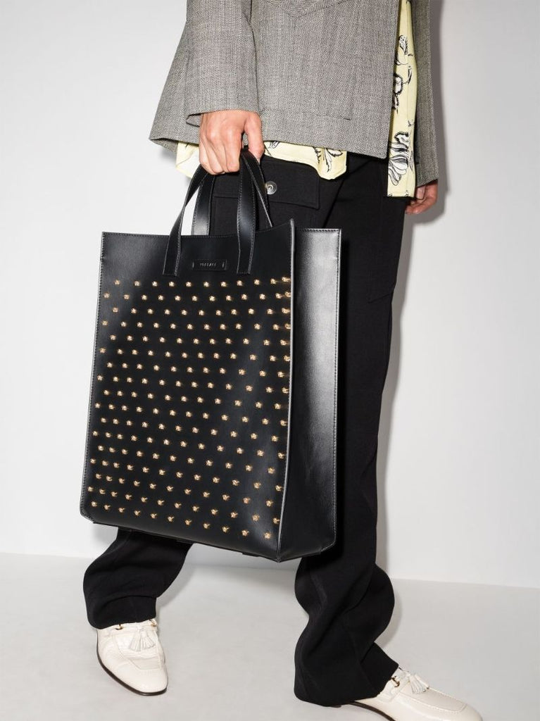 Medusa Head Studded Tote Bag