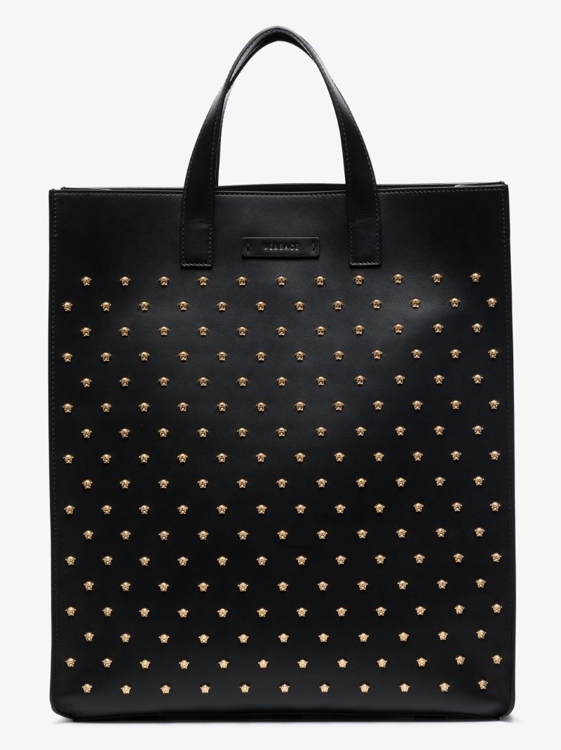 Medusa Head Studded Tote Bag