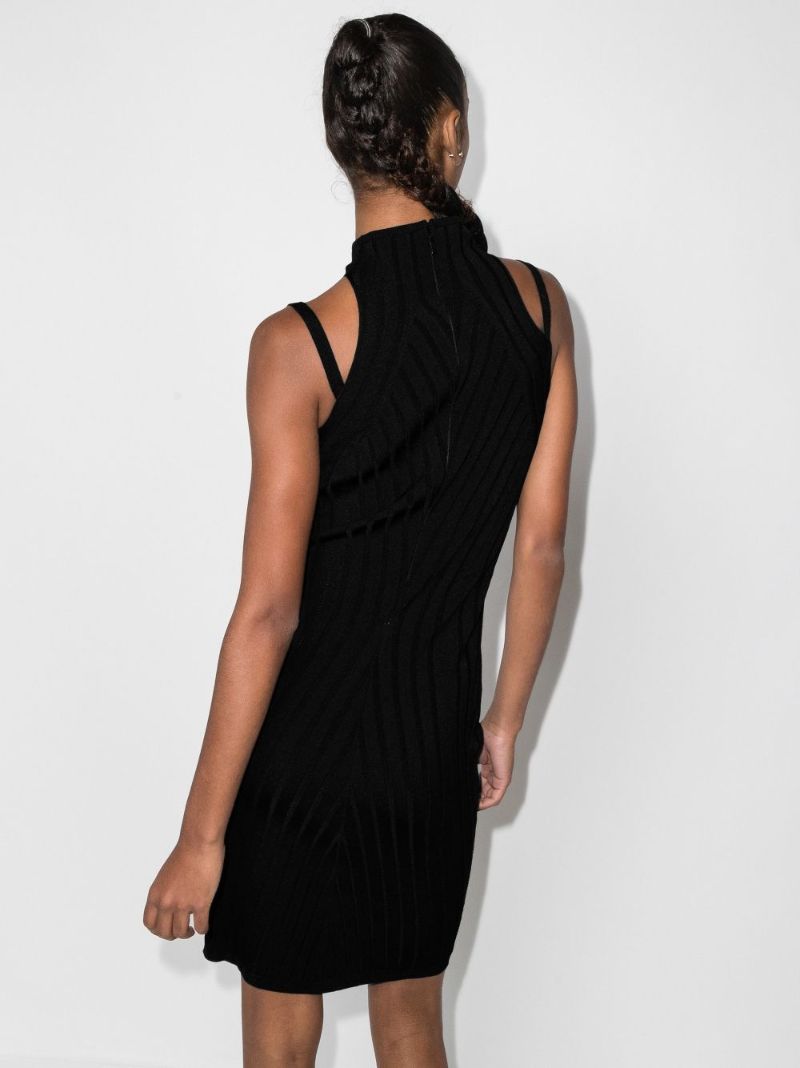 Ribbed Knit Mini Dress
