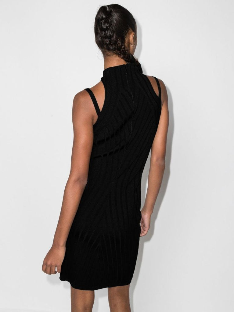 Ribbed Knit Mini Dress