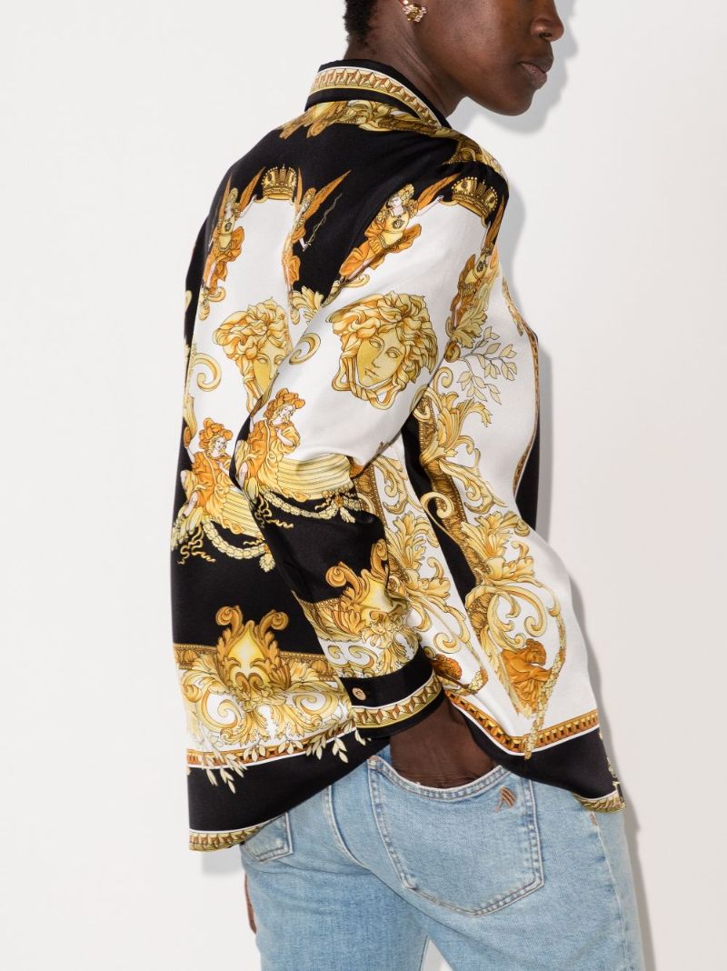 Medusa Renaissance Print Silk Shirt