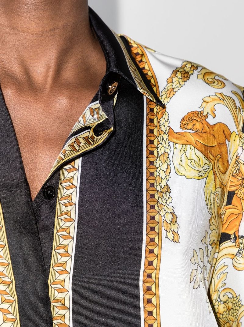Medusa Renaissance Print Silk Shirt
