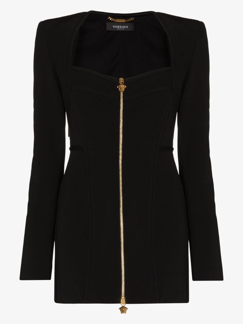 Medusa Zip Mini Dress