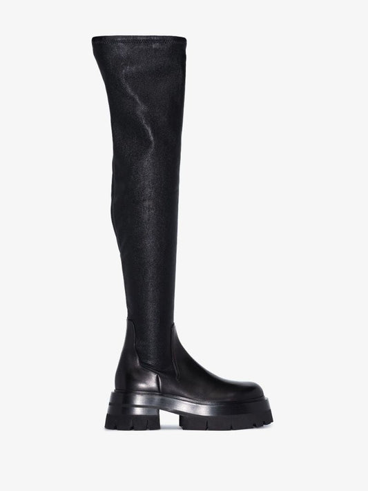 Black Leonidas Thigh-high Boots