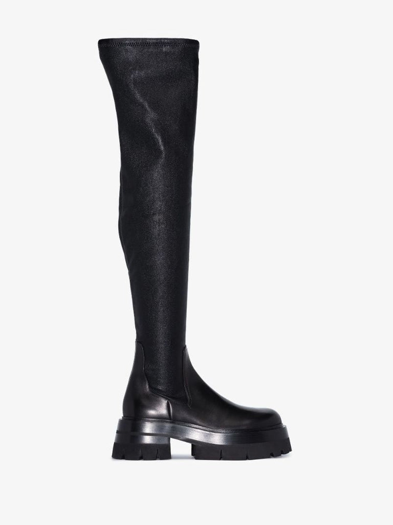 Black Leonidas Thigh-high Boots