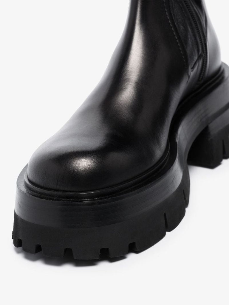 Black Leonidas Thigh-high Boots