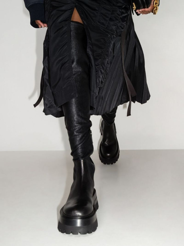 Black Leonidas Thigh-high Boots