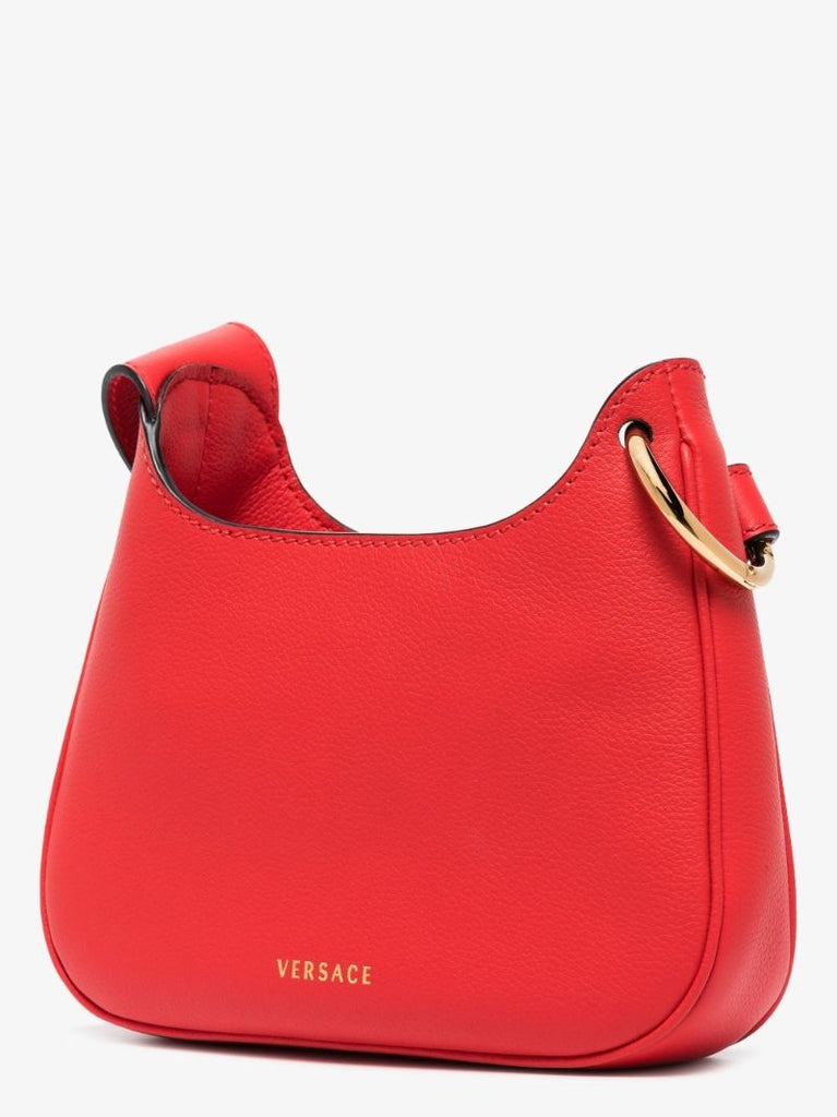Red La Medusa Small Leather Cross Body Bag