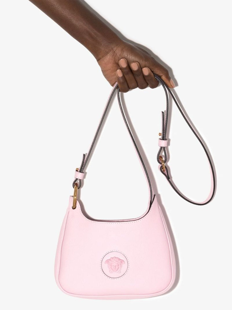 Pink La Medusa Small Leather Cross Body