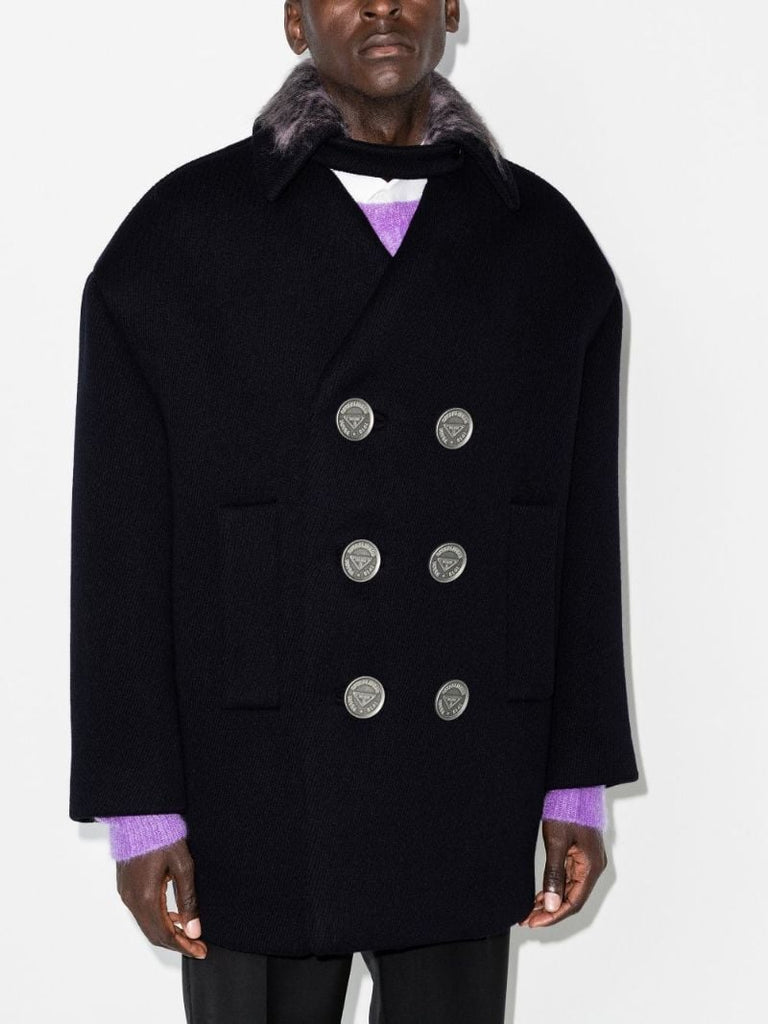 Double-breasted Wool Peacoat