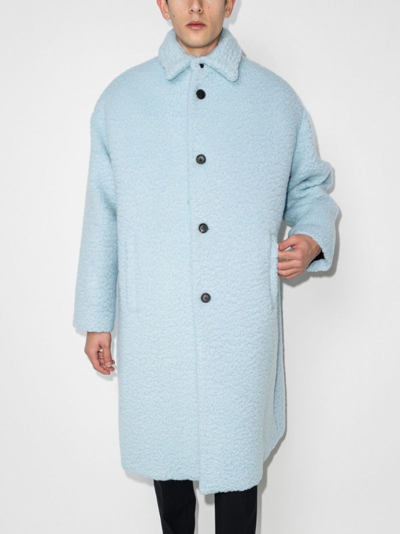Single-breasted Teddy Coat