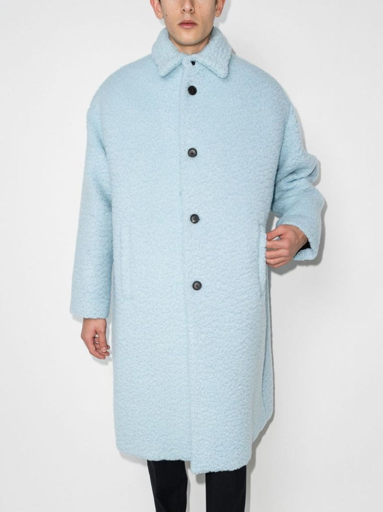 Single-breasted Teddy Coat