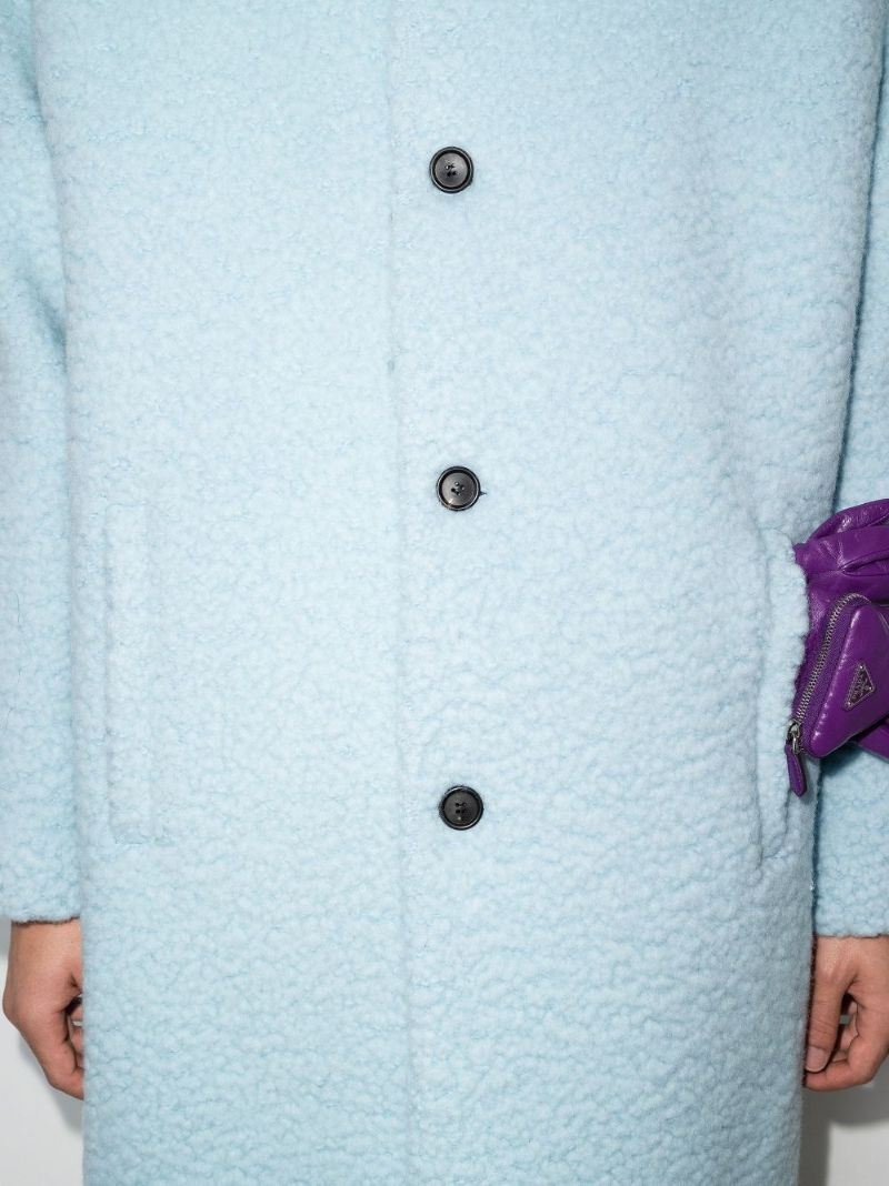 Single-breasted Teddy Coat