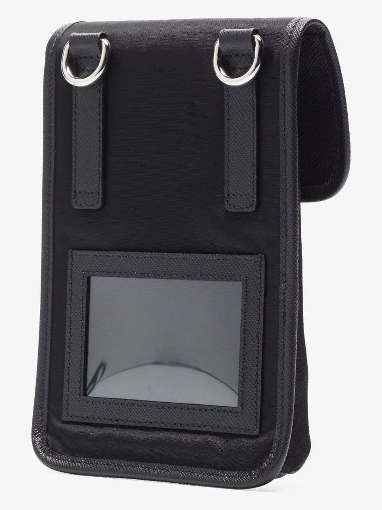 Black Re-nylon Cross Body Bag