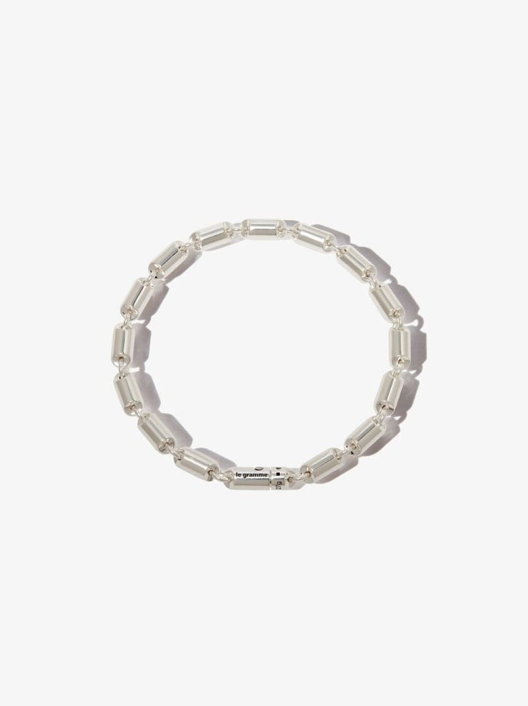 Sterling Silver Le 27g Polished Capsule Bracelet