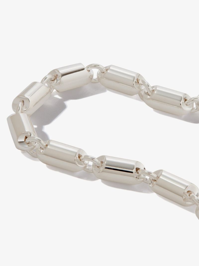 Sterling Silver Le 27g Polished Capsule Bracelet