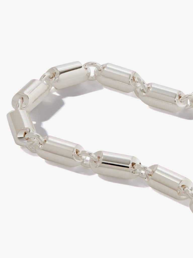 Sterling Silver Le 27g Polished Capsule Bracelet