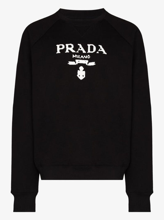 Logo Print Cotton Sweater