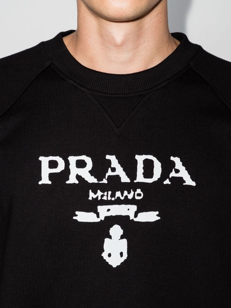 Logo Print Cotton Sweater