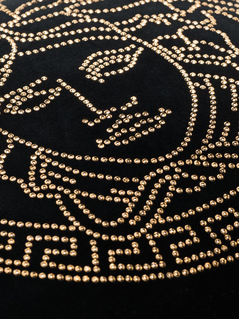 Black Medusa Studded Cushion