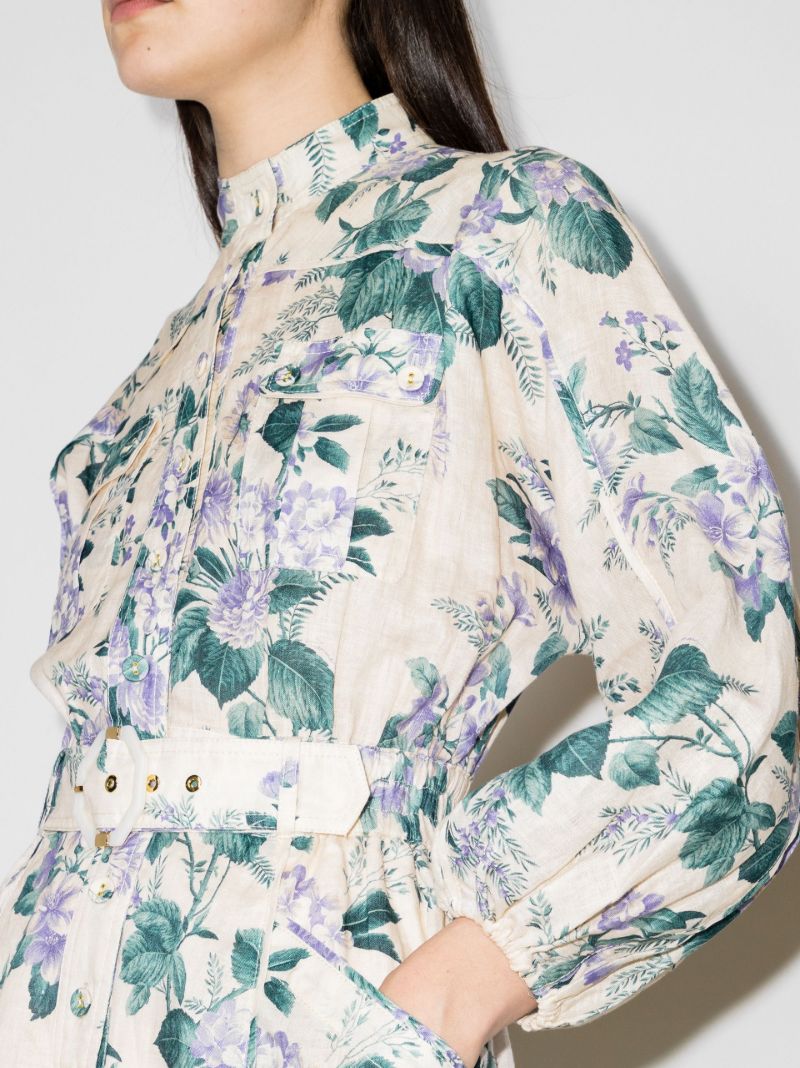 Cassia Belted Floral Print Playsuit