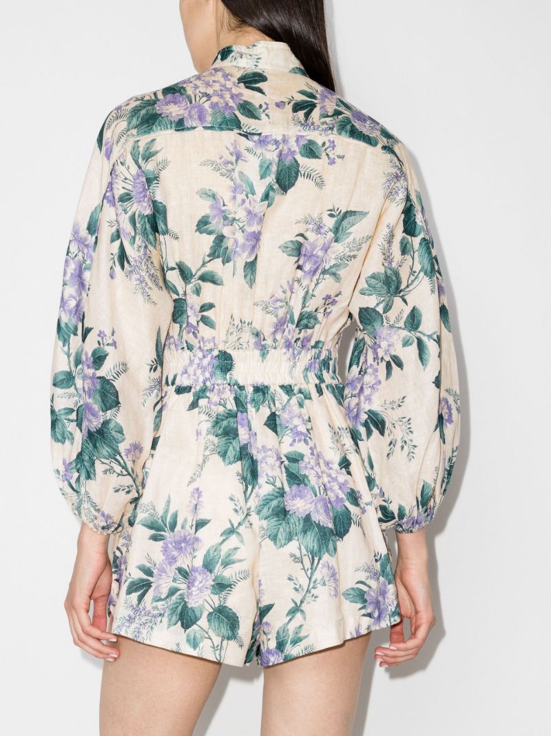 Cassia Belted Floral Print Playsuit