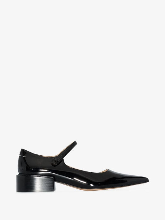 Black Mary Jane 25 Patent Leather Pumps