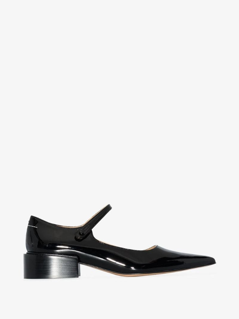 Black Mary Jane 25 Patent Leather Pumps