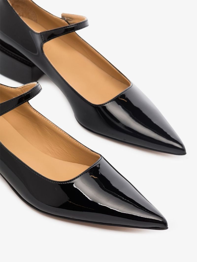 Black Mary Jane 25 Patent Leather Pumps