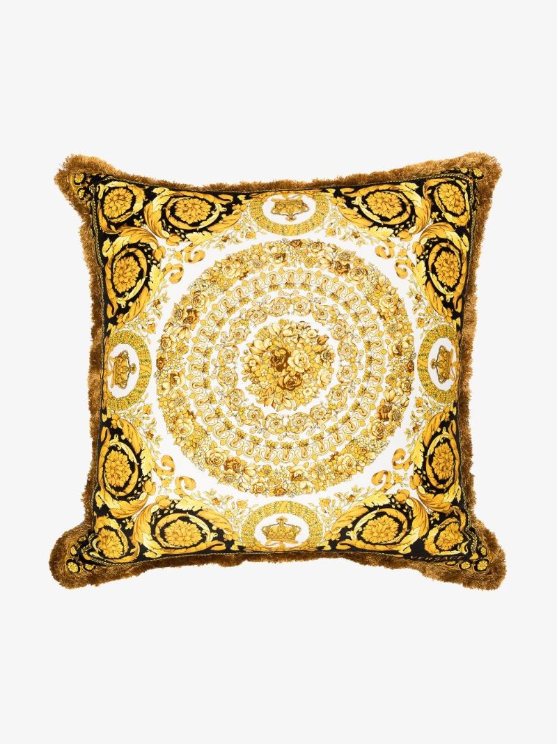 Black Double-sided Baroque Medusa Cushion