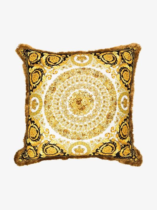 Black Double-sided Baroque Medusa Cushion