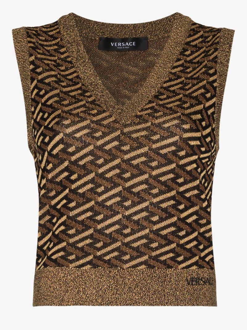 La Greca Knitted Sweater Vest