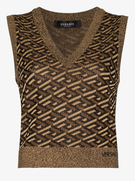 La Greca Knitted Sweater Vest